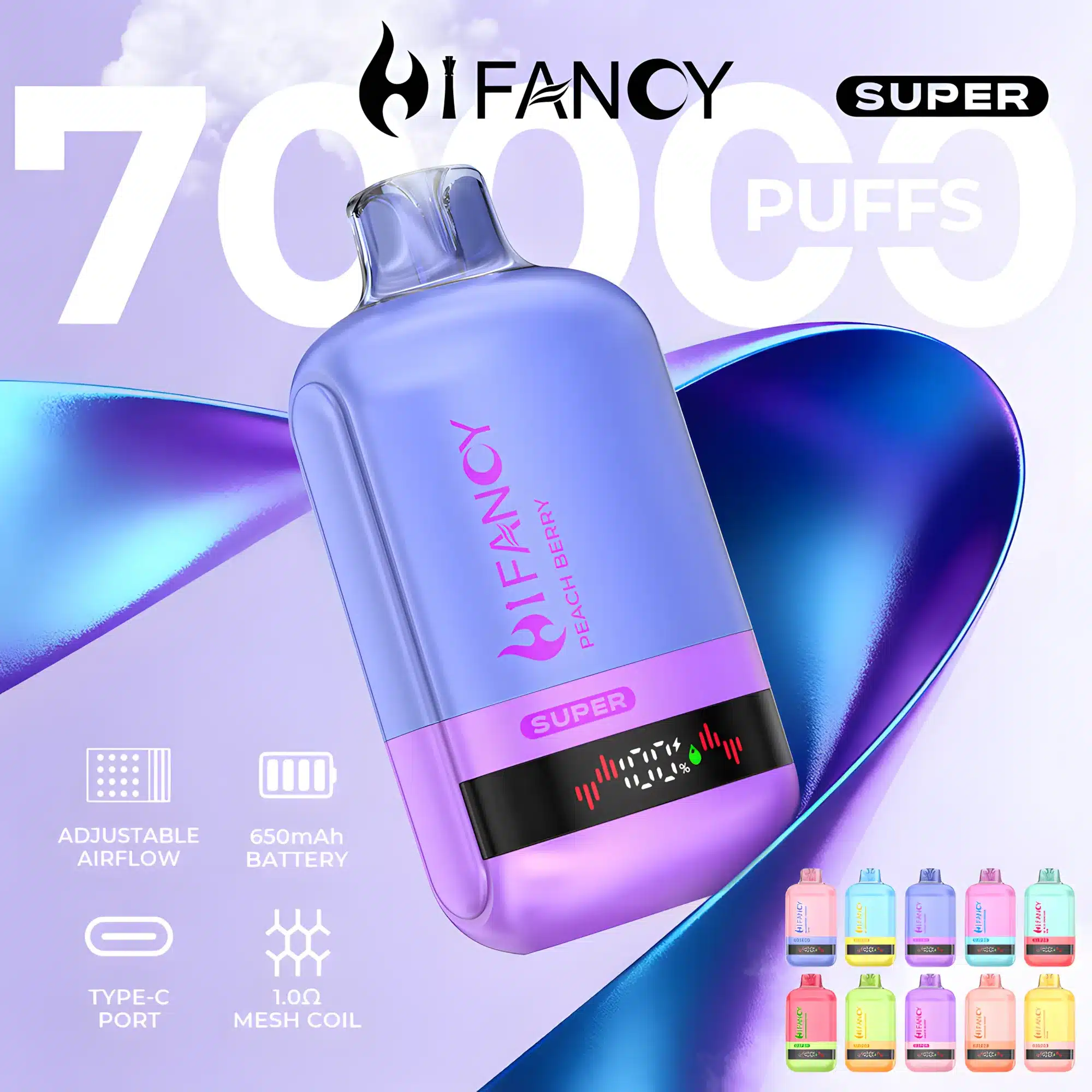 HiFancy Super 70000 – specyfikacja techniczna i inteligentny wyświetlacz